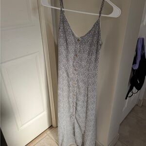 Sienna Sky Black and White Button-Down Dress